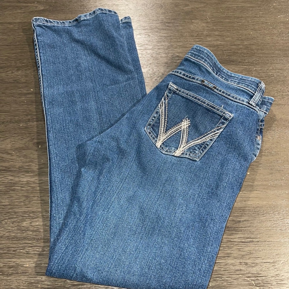 Wrangler Women 11/12 Blue Jeans Q-Baby Ultimate Riding Bootcut WCV20MS